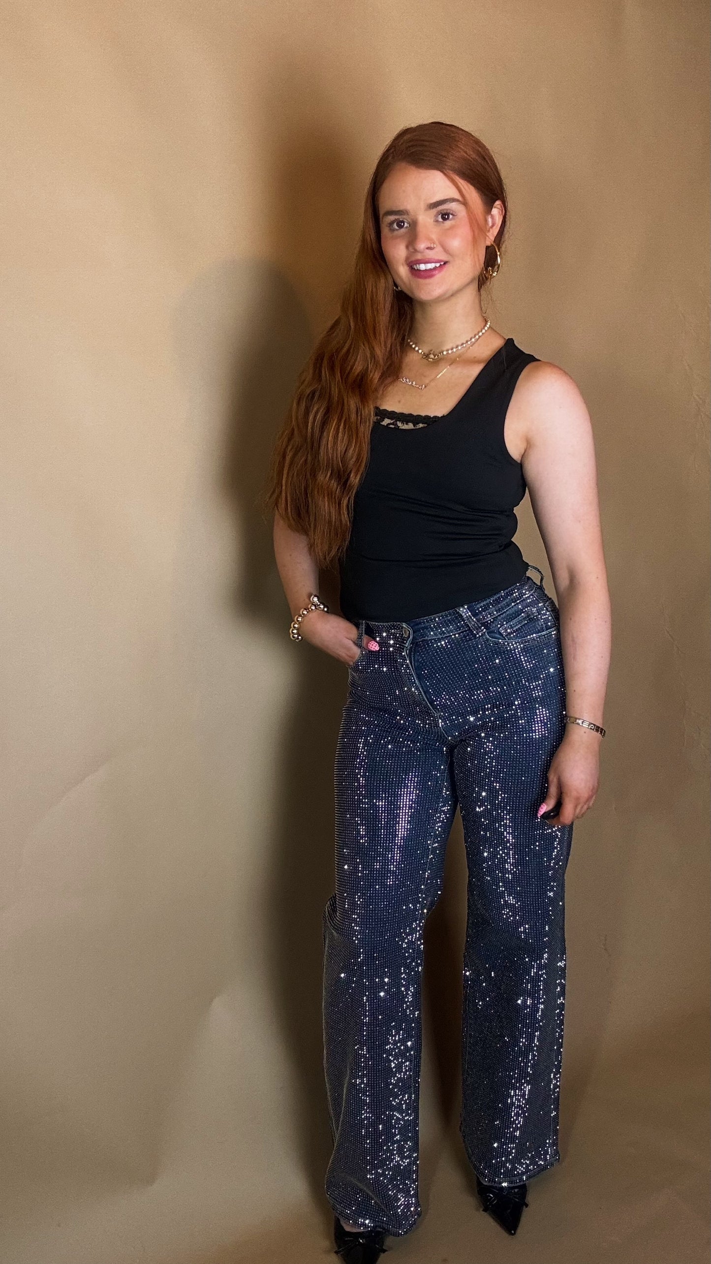 Winnie Diamonte EmbeddedSuper Stretch Jeans.