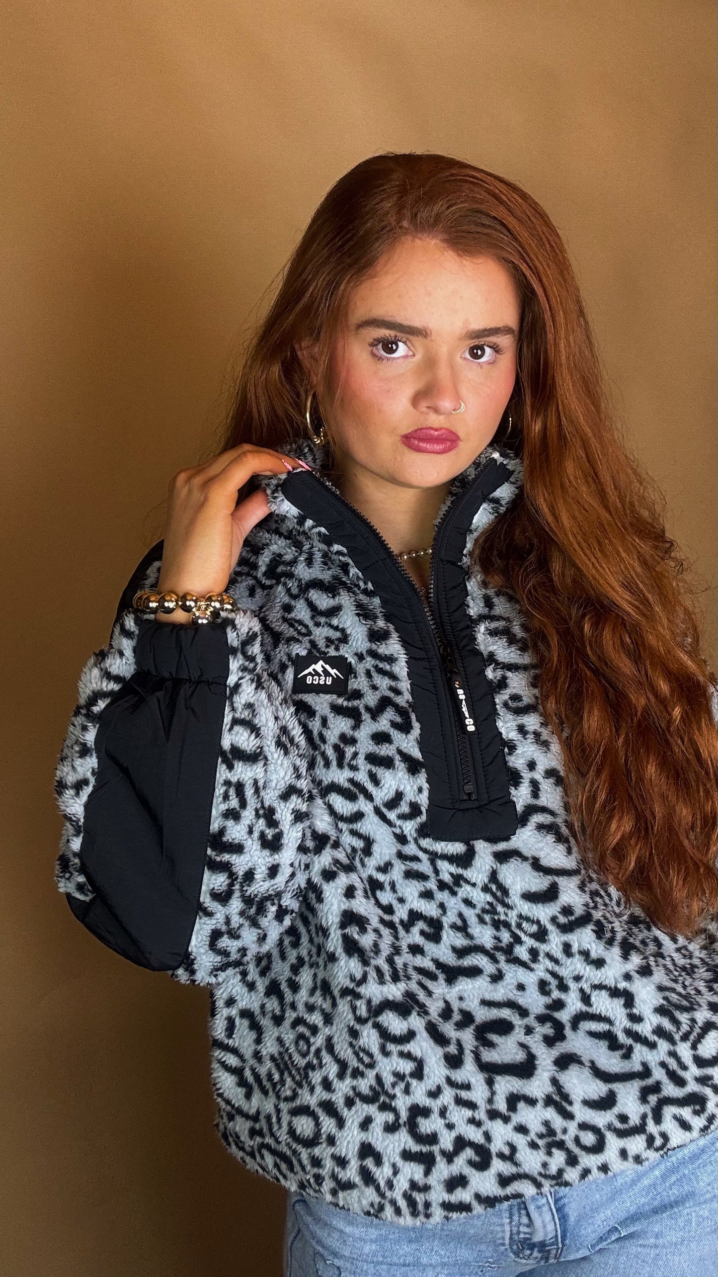 Danielle super soft fleece *size down* Pockets & draw string