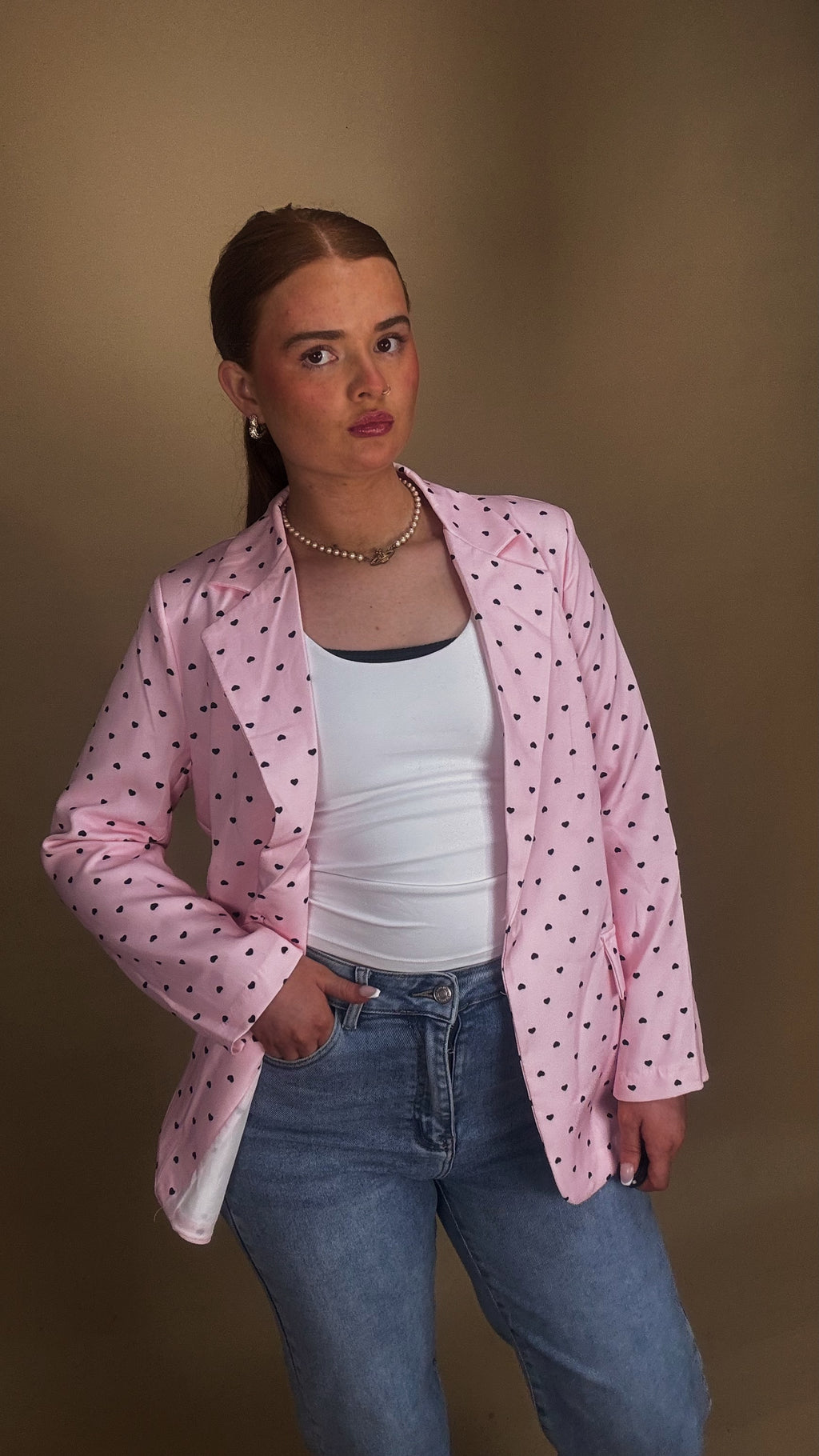 Pink blazer