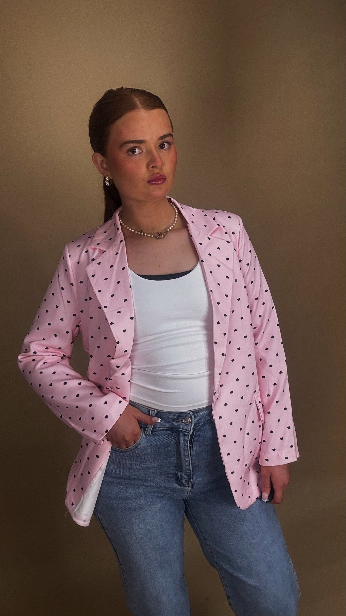 Pink blazer