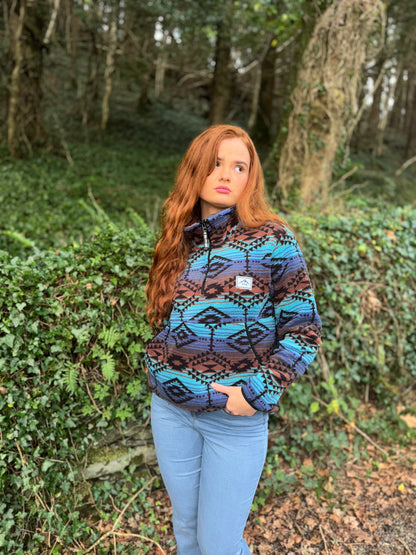 Evie Winter fleece with pockets and drawstring *ultra, ultra soft*