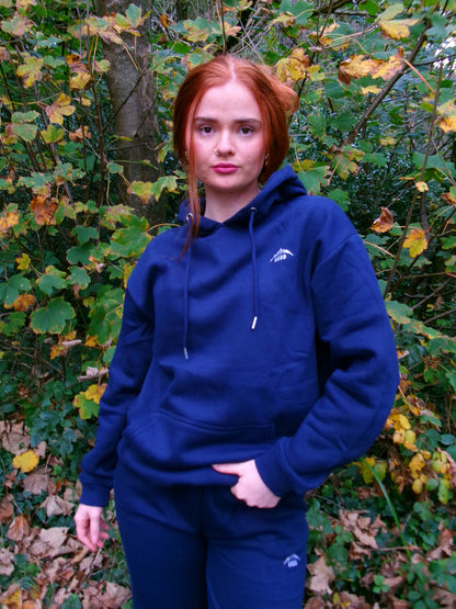 Niamh Navy 80% cotton fleece line set