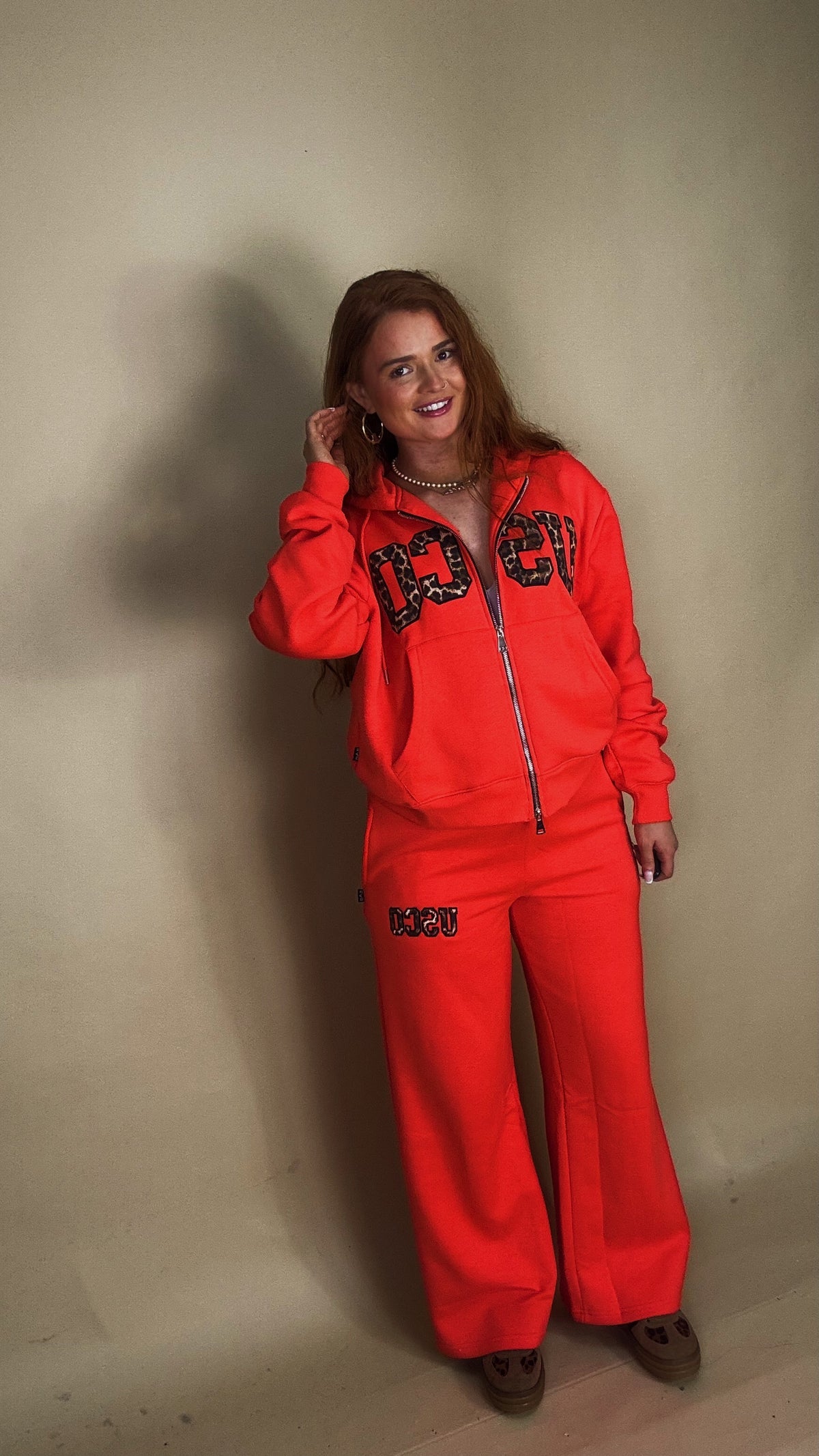 Baywatch Red set Bex 80% cotton fleece line set