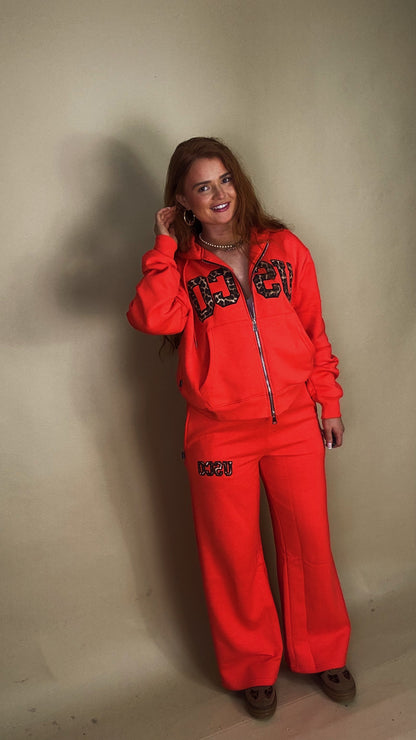 Baywatch Red set Bex 80% cotton fleece line set