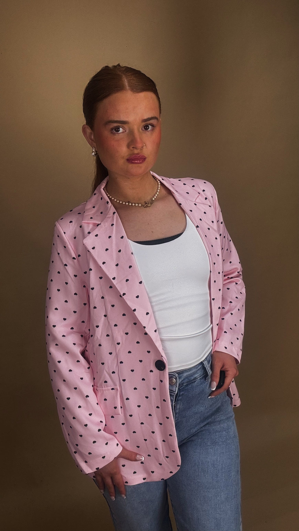 Pink blazer