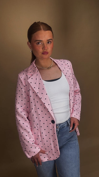Pink blazer