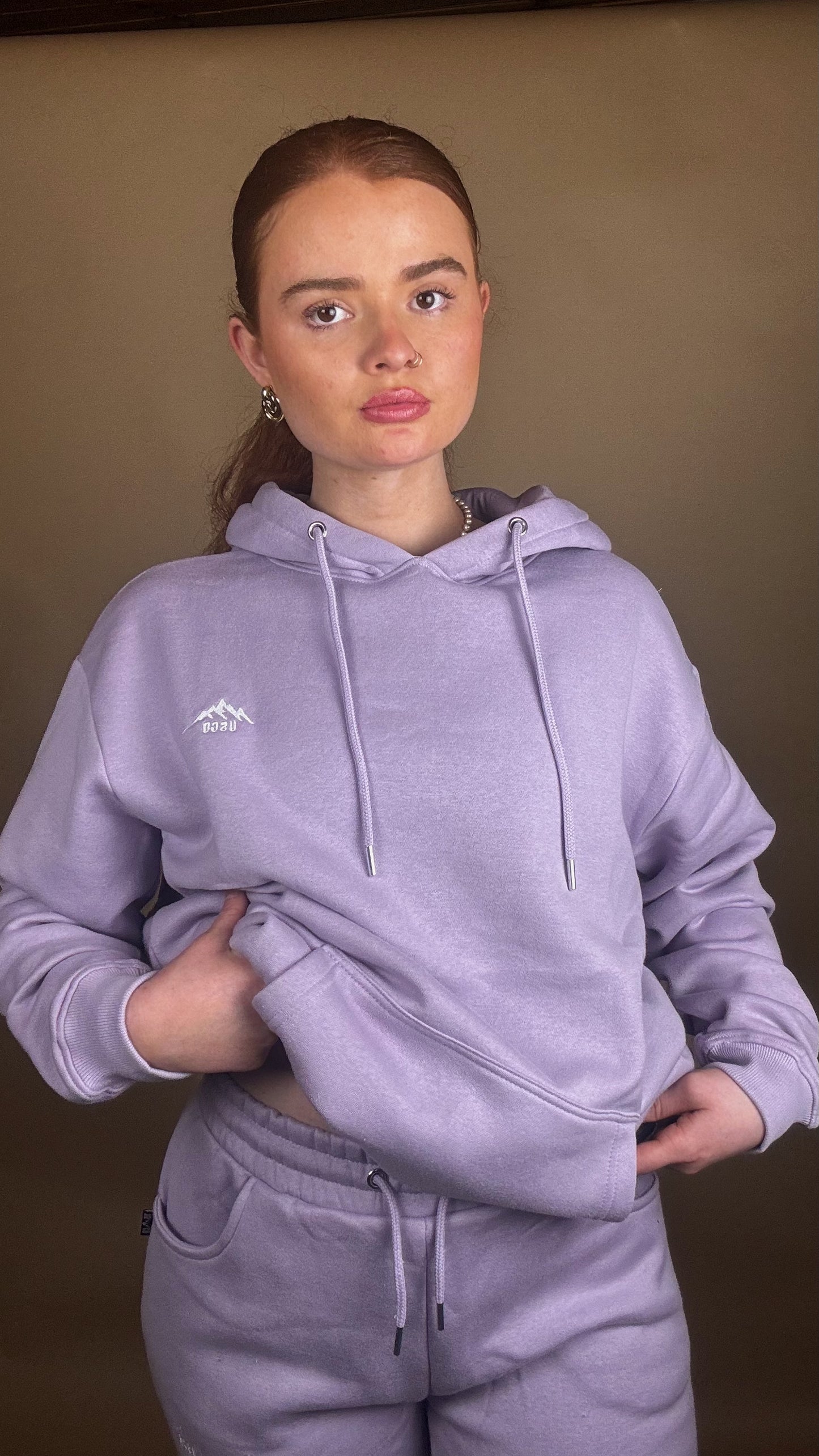 Sadie 80% cotton SET *oversize hoodie* size down