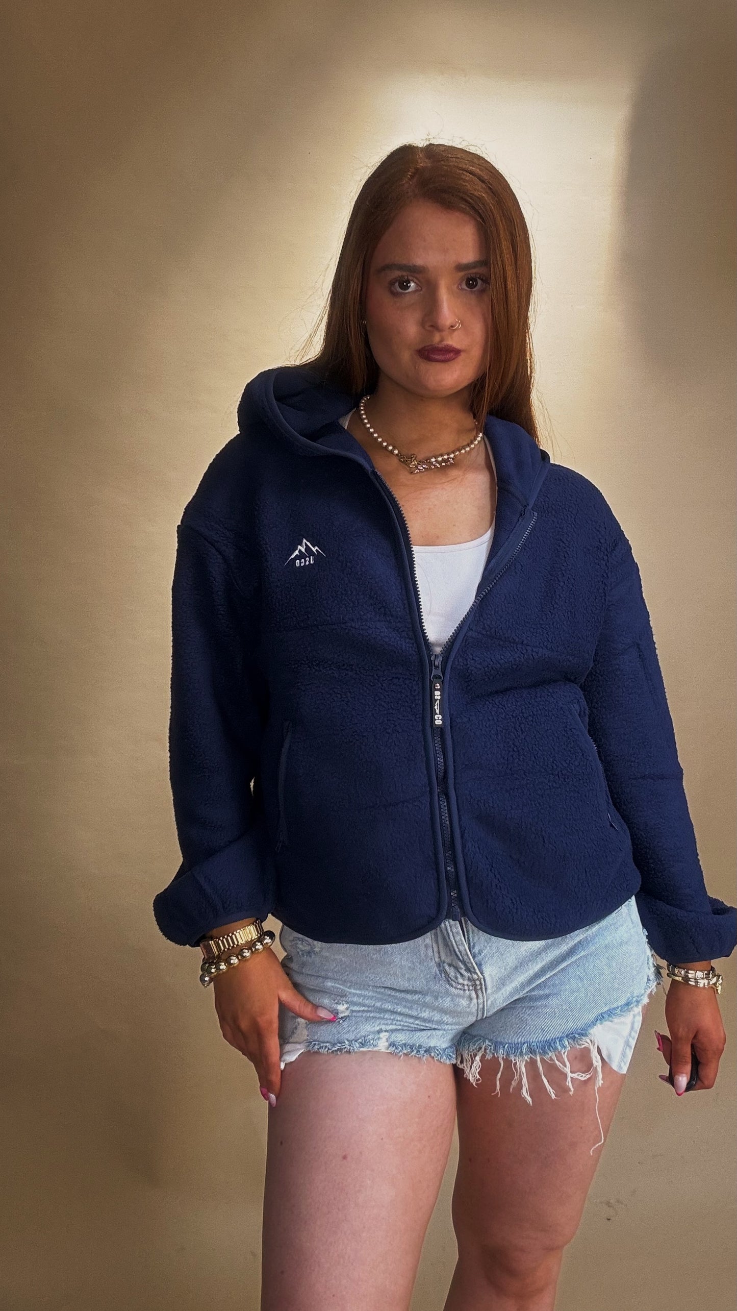 Zendaya fleece (zipped pockets + hood)