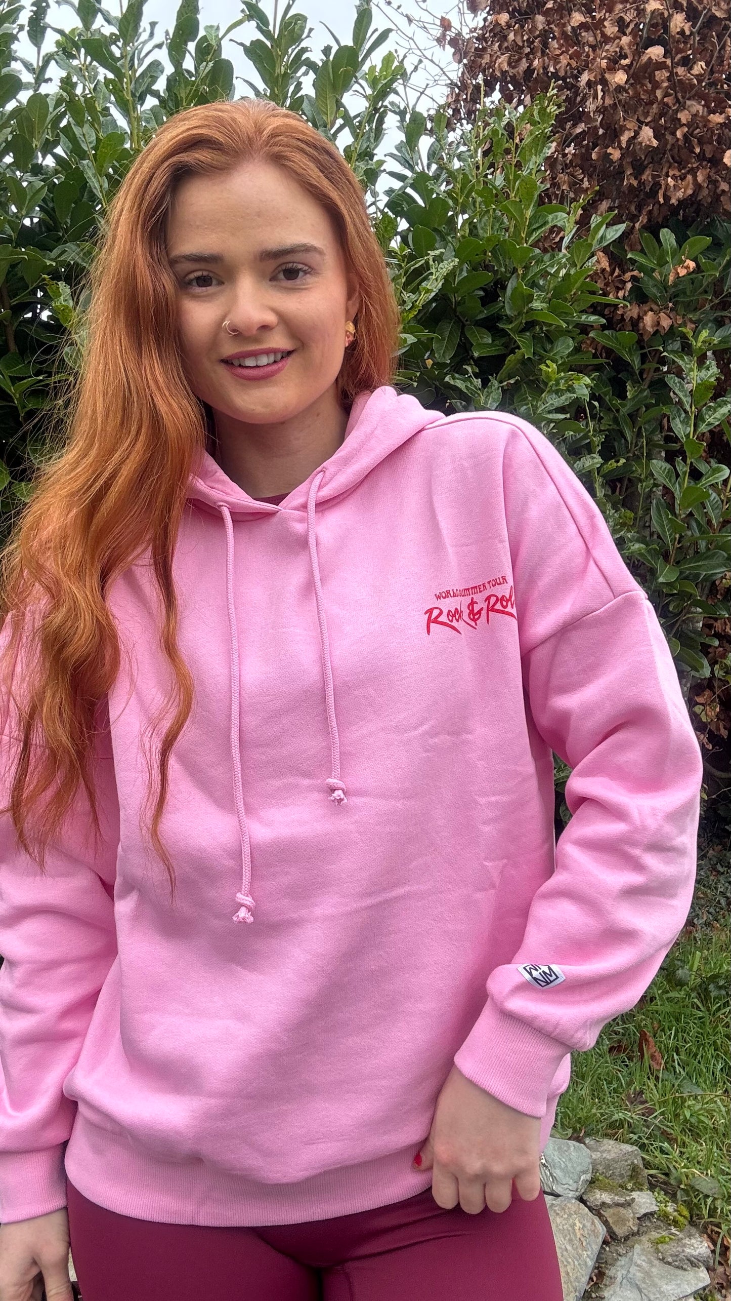 Kaycee Leah Rock n Roll fleece line oversize Hoodie *70% organic cotton*