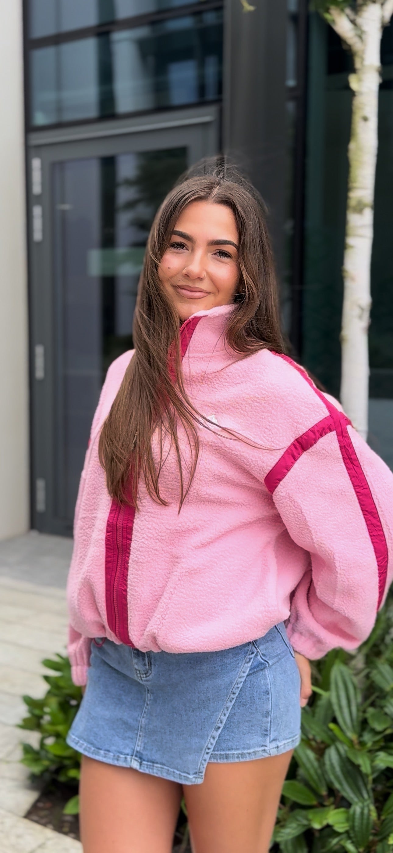 Olivia Full Zip Fleece. Pockets + Drawstring)