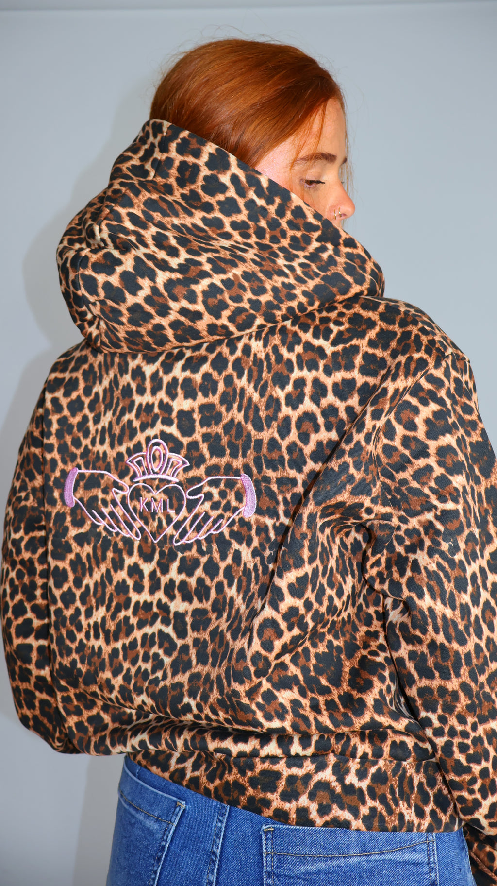 Doireann Claddagh Leopard Hoodie