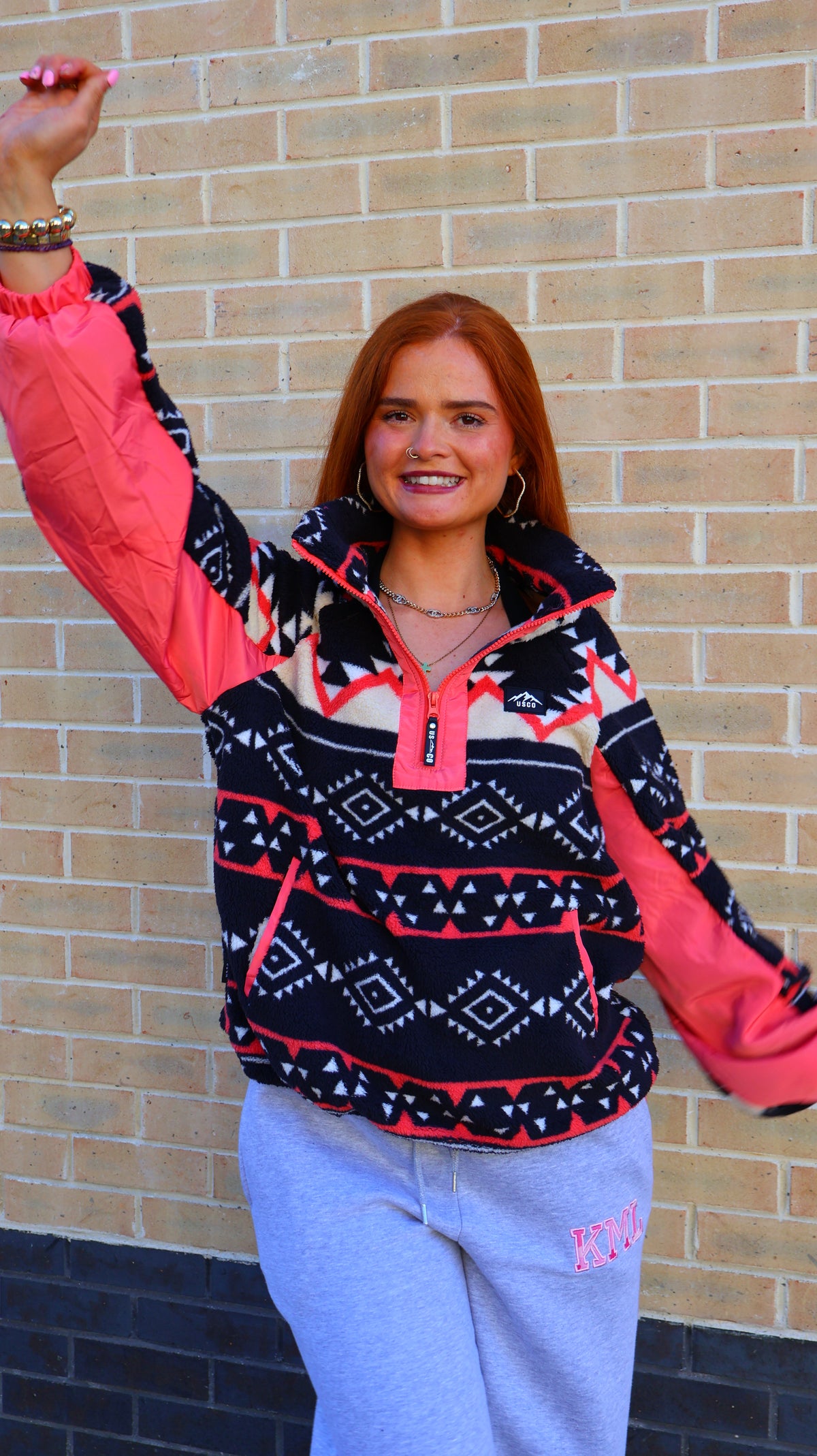 Keelin 1/4 Zip Fleece. Drawstring + pockets