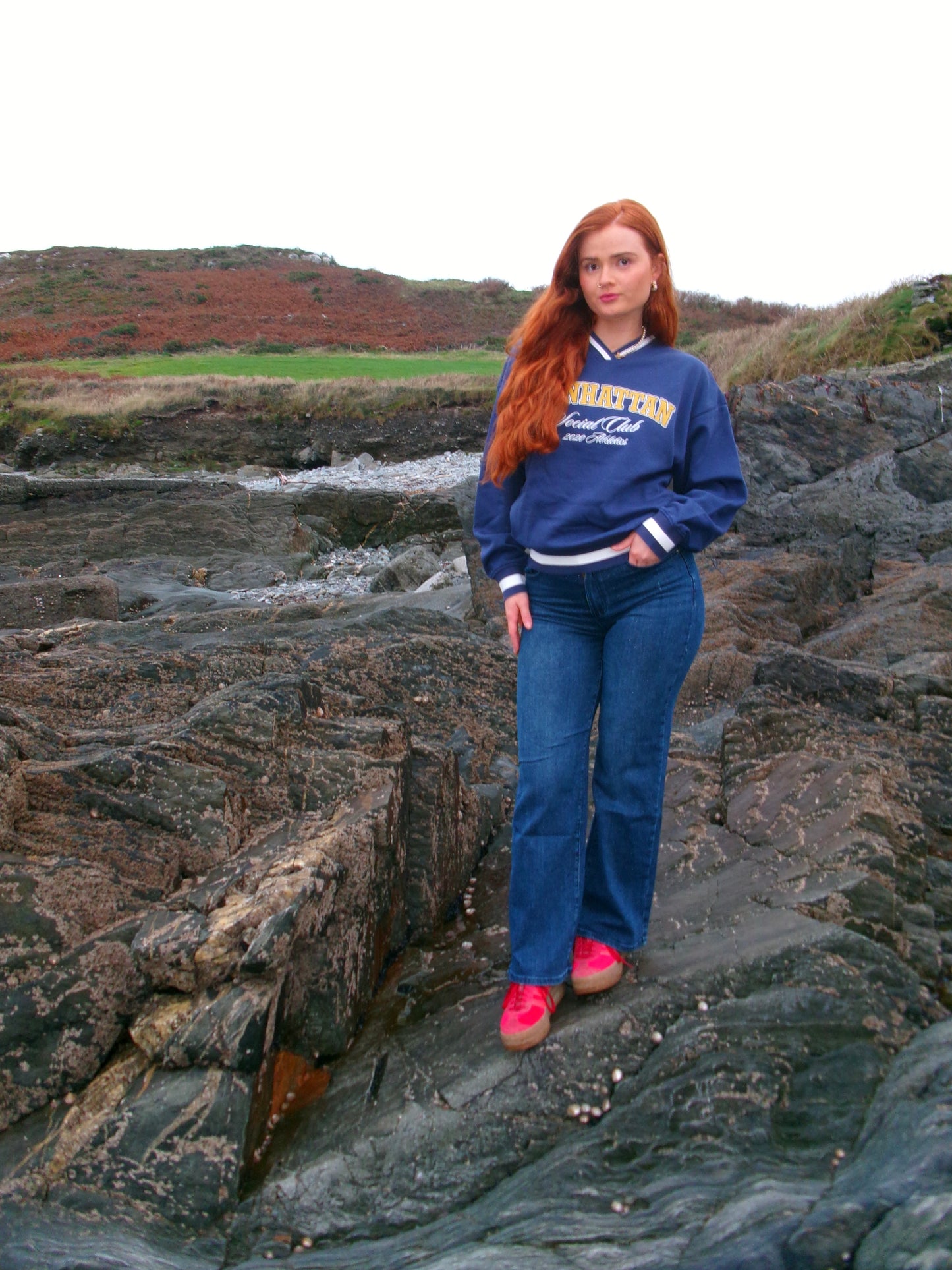 *subtle shimmer* STRETCHY JEANS*!!!! Mia High waist Straight Leg