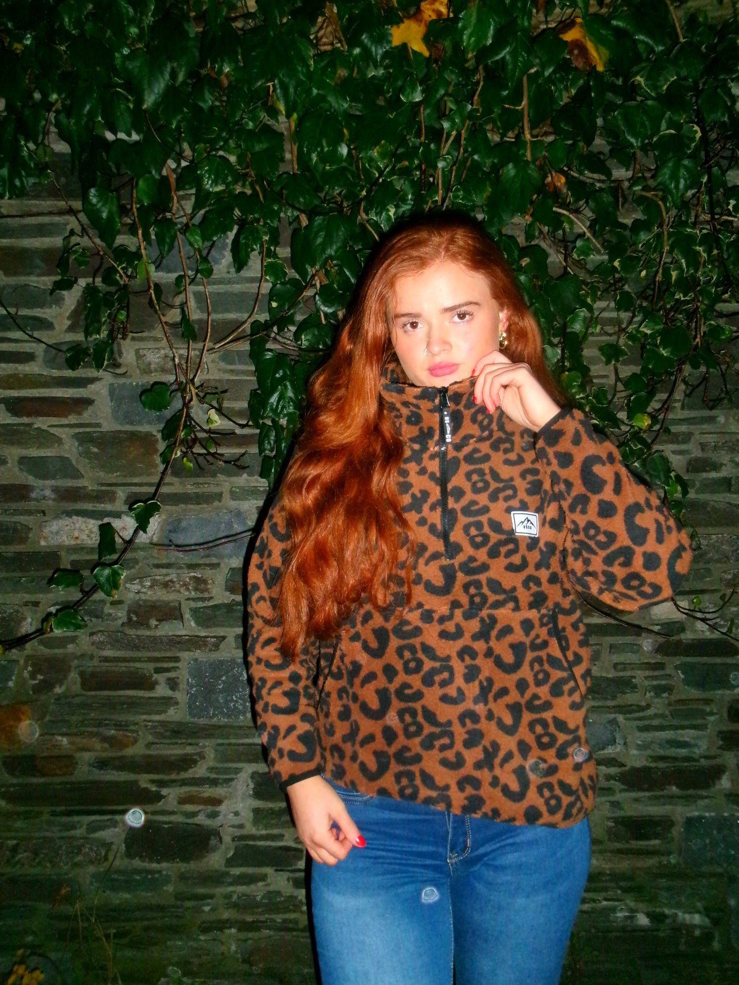 Leah leopard fleece
