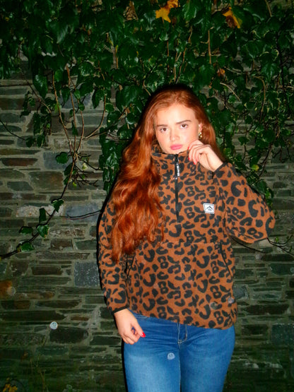 Leah leopard fleece