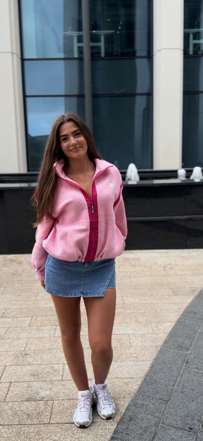 Olivia Full Zip Fleece. Pockets + Drawstring)