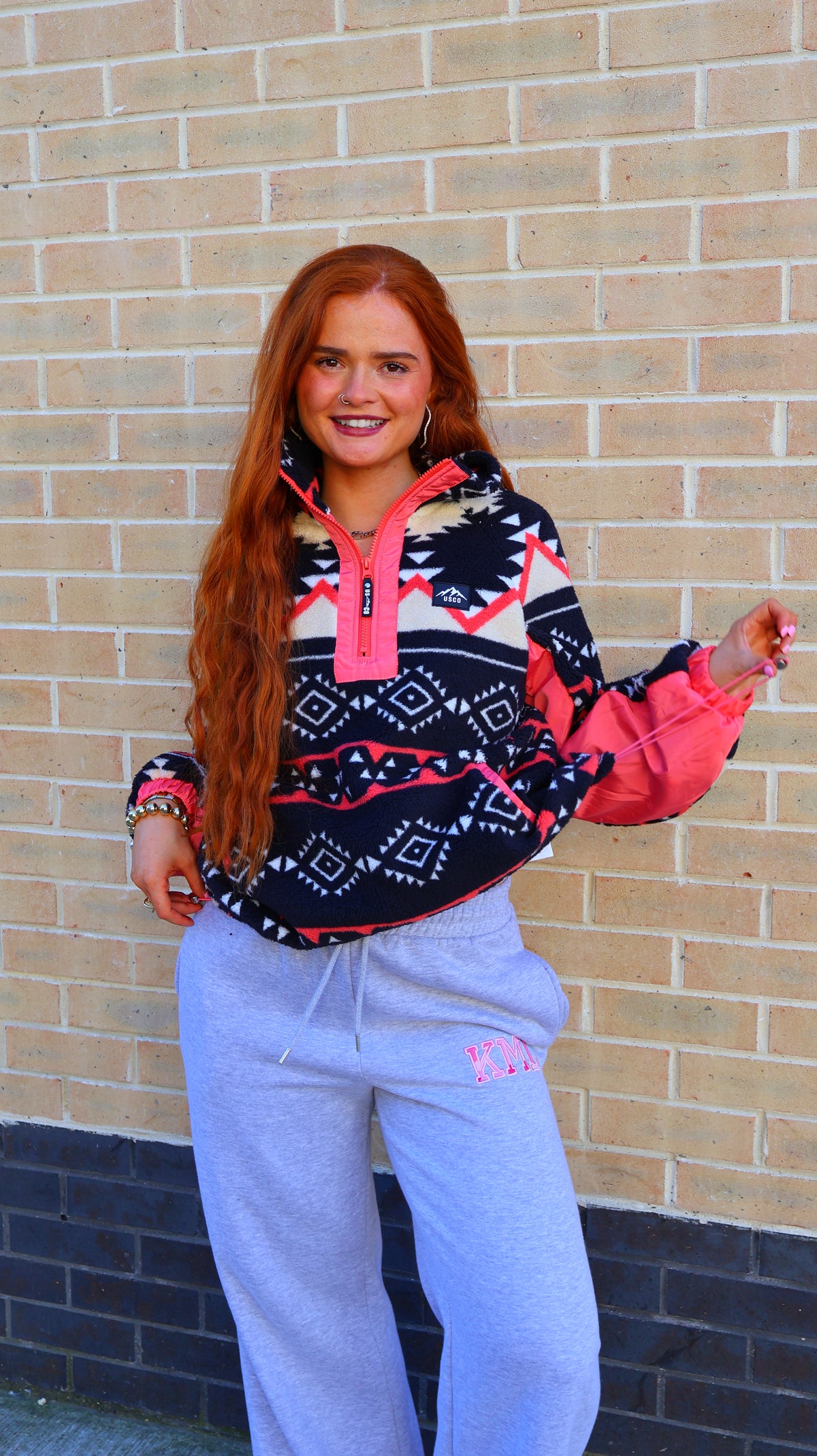 Keelin 1/4 Zip Fleece. Drawstring + pockets