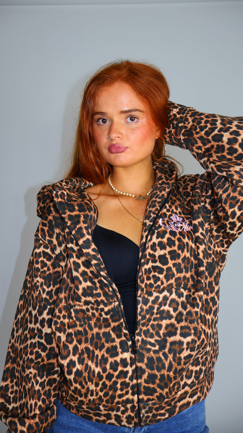 Doireann Claddagh Leopard Hoodie