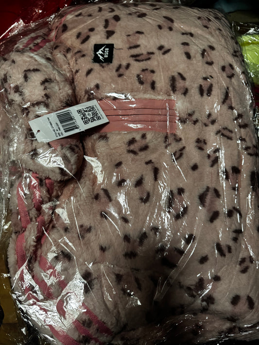 Pink leop fleece