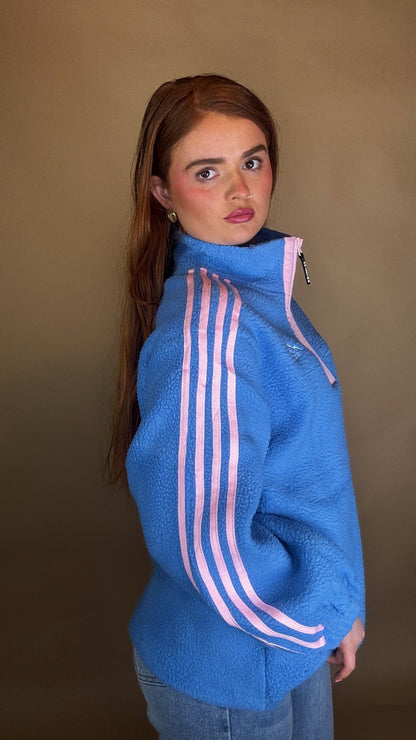 Hannah x4 Stripe Fleece size down. Pockets & draw string