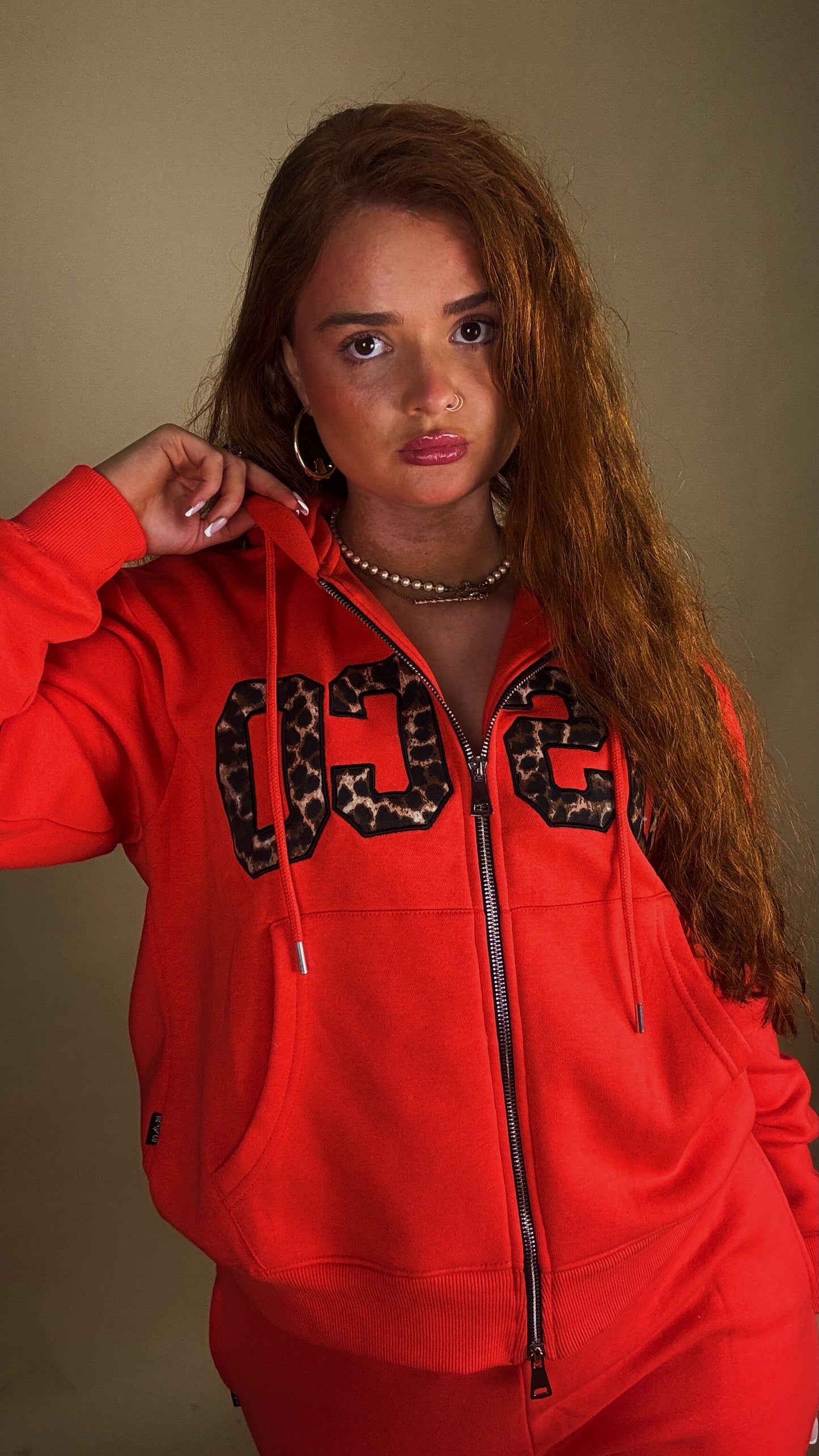 Baywatch Red set Bex 80% cotton fleece line set
