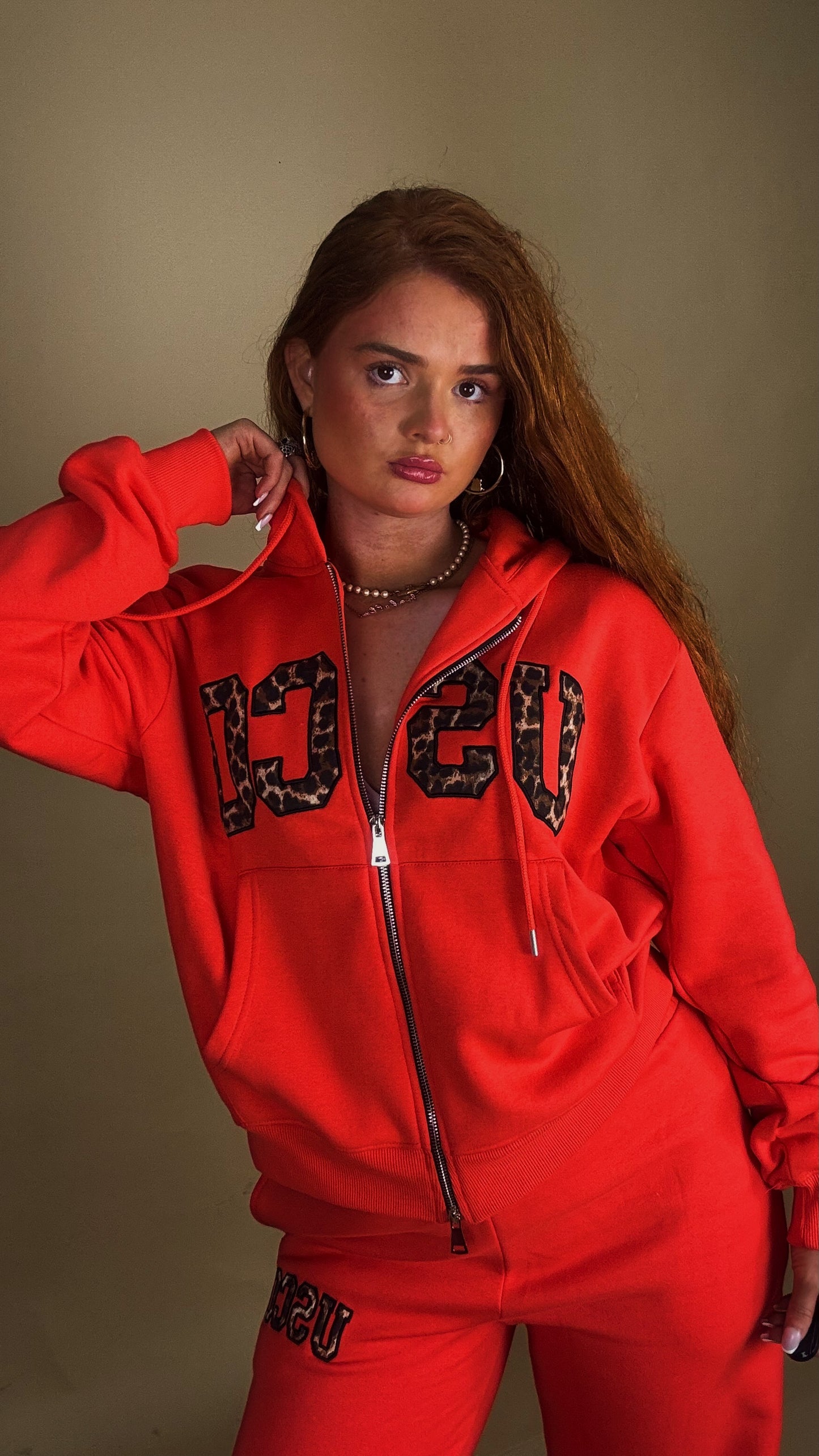 Baywatch Red set Bex 80% cotton fleece line set