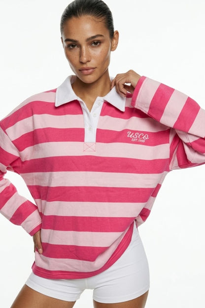 Bianca 80% Cotton Rugby Top