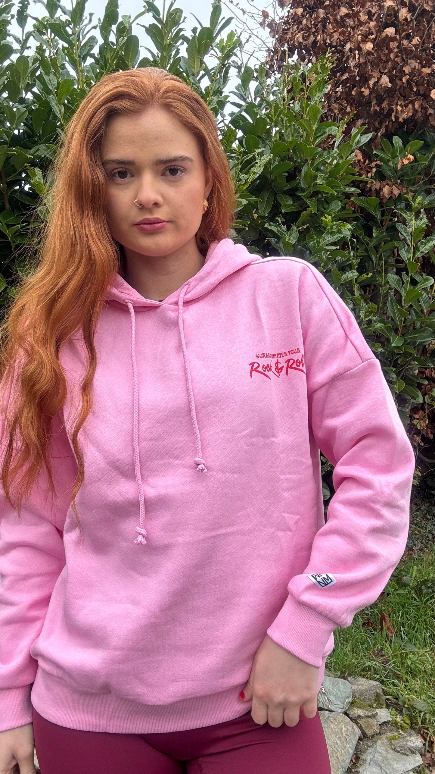 Kaycee Leah Rock n Roll fleece line oversize Hoodie *70% organic cotton*