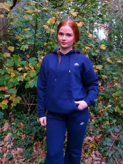 Niamh Navy 80% cotton fleece line set