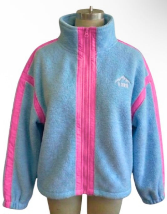 blue pink fleece