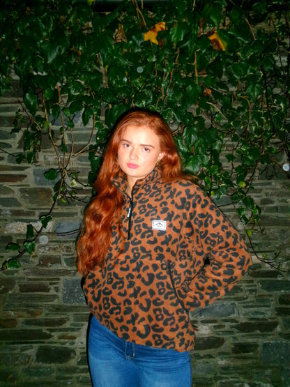 Leah leopard fleece