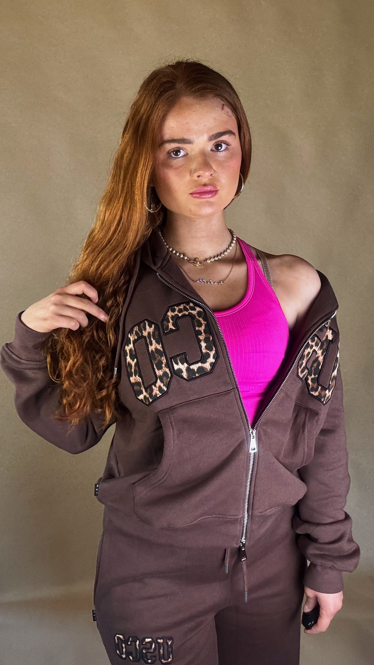 Leah 80% cotton SET fleece line set *oversize, size down*
