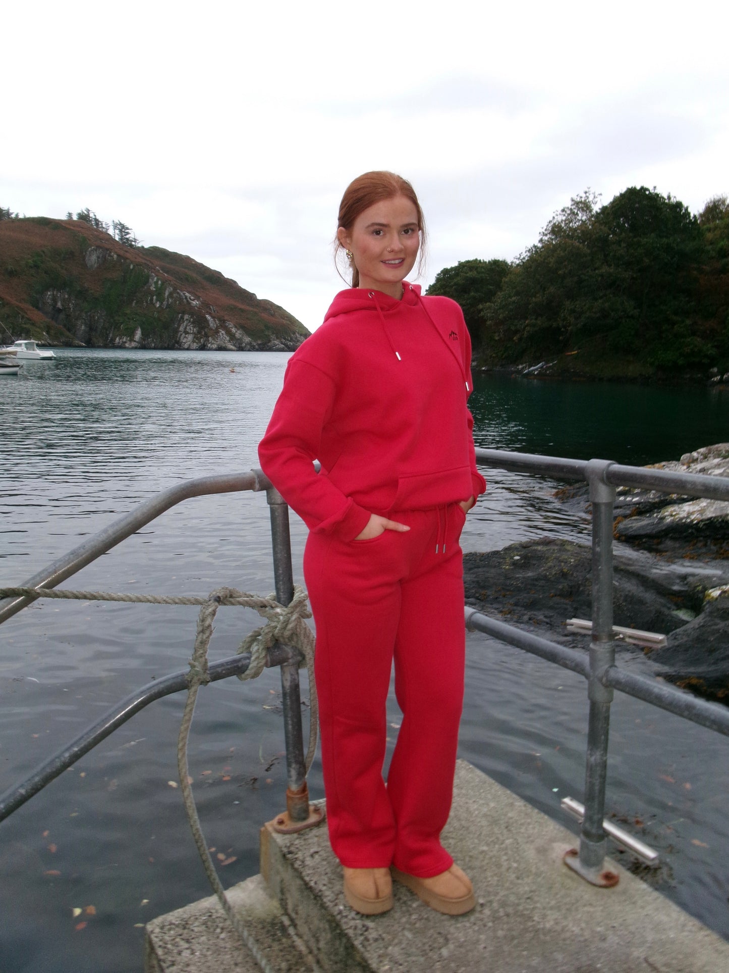 Scarlet 80% cotton SET *oversize hoodie*