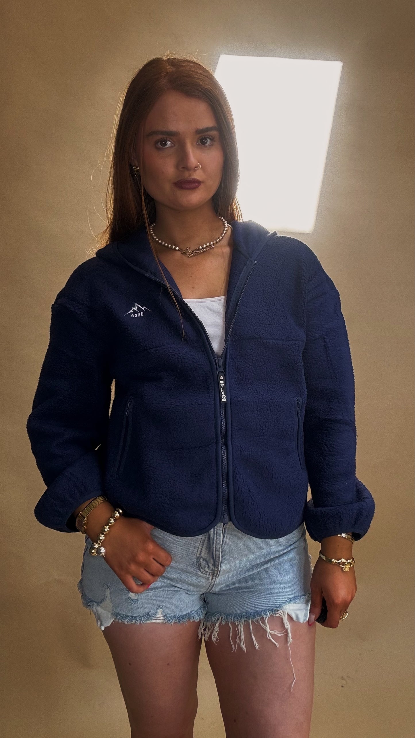 Zendaya fleece (zipped pockets + hood)