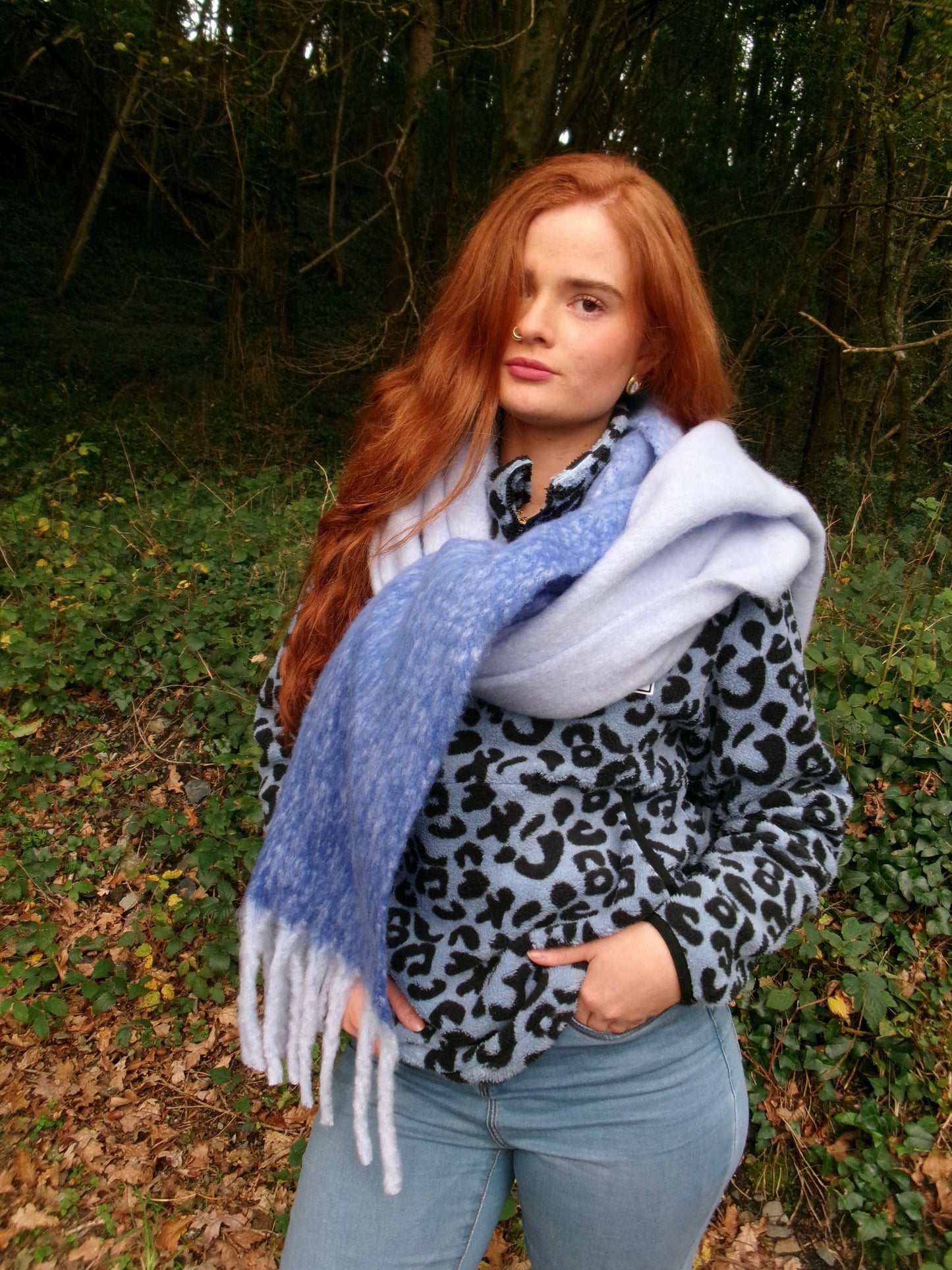 Aimee recycled fabric thick scarf