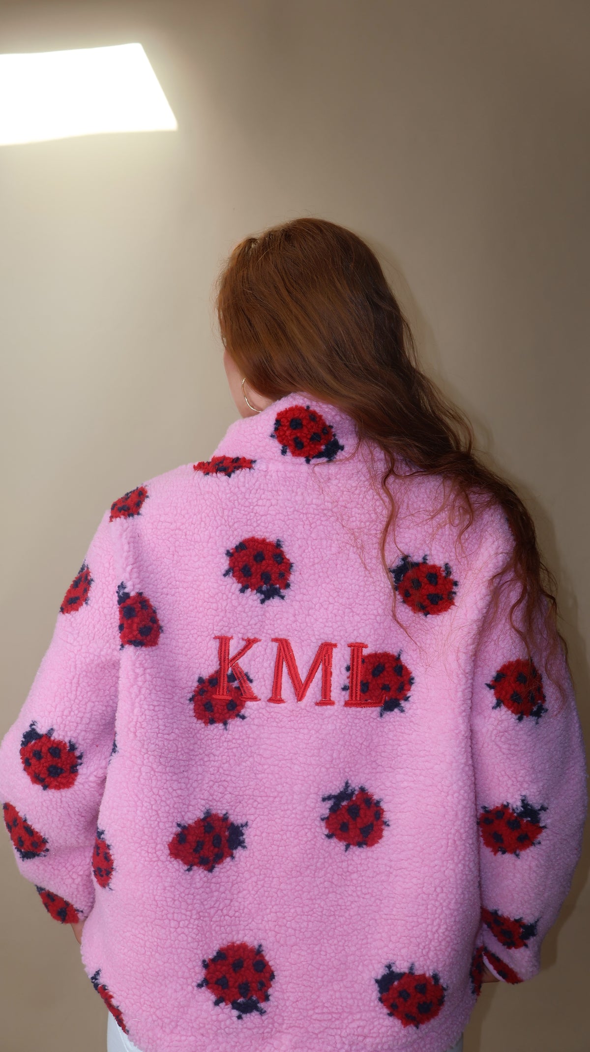 ONCE OFF DROP. Kelly KML Ladybird Fleece. With drawstring & pockets. *Thermal fleece-more dense finish  on the inside