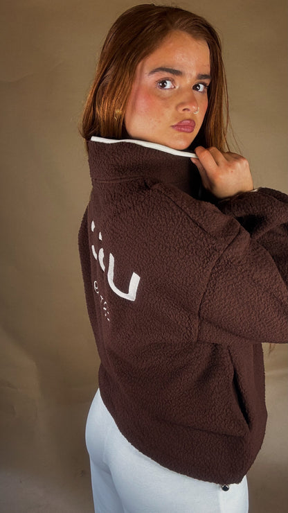 Monica Balloon Sleeve fleece (pockets + drawstring)