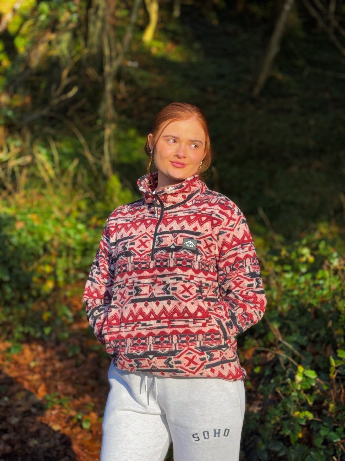 Maya Winter fleece draw string & pocket *ultra soft*