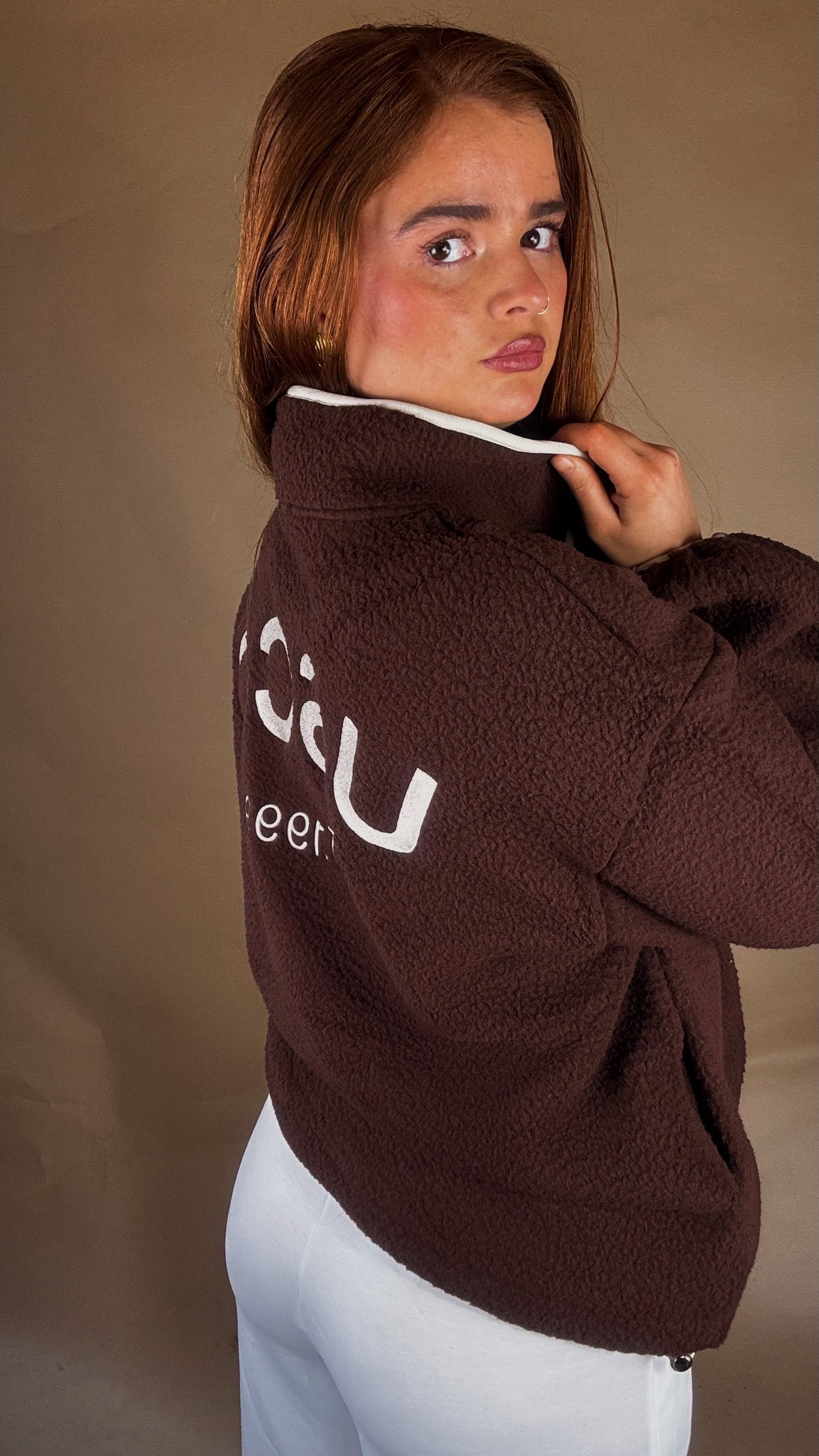 Monica Balloon Sleeve fleece (pockets + drawstring)