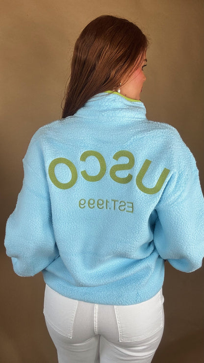 Niamh Balloon Sleeve fleece (pockets + drawstring)