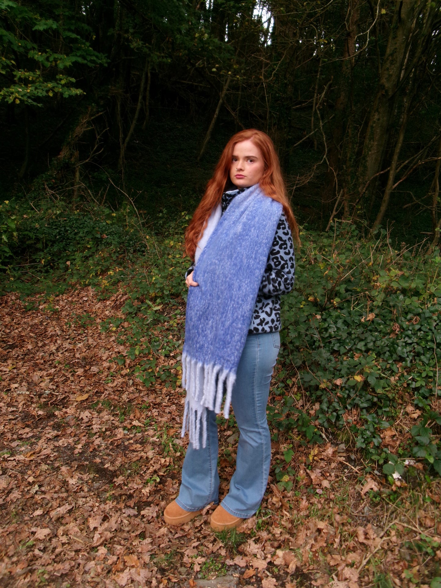 Aimee recycled fabric thick scarf