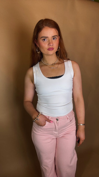 Polly Pastel Pink Jean