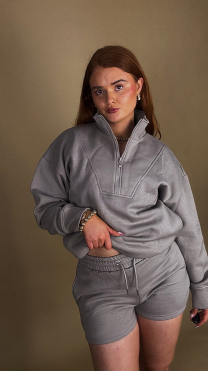 Carley 80% cotton fleece short set