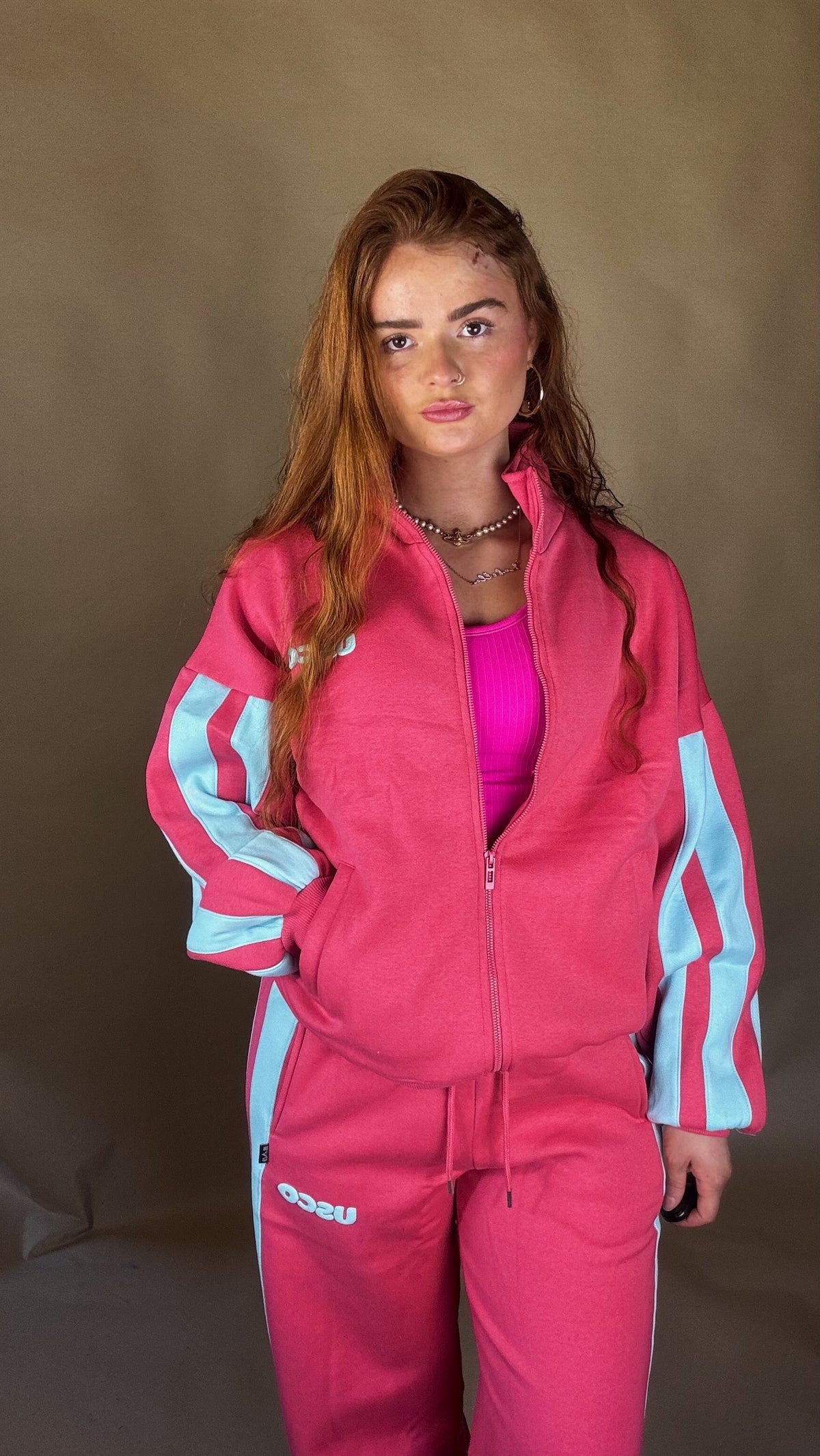 Elle 80% cotton SET fleece line set *oversize, size down*