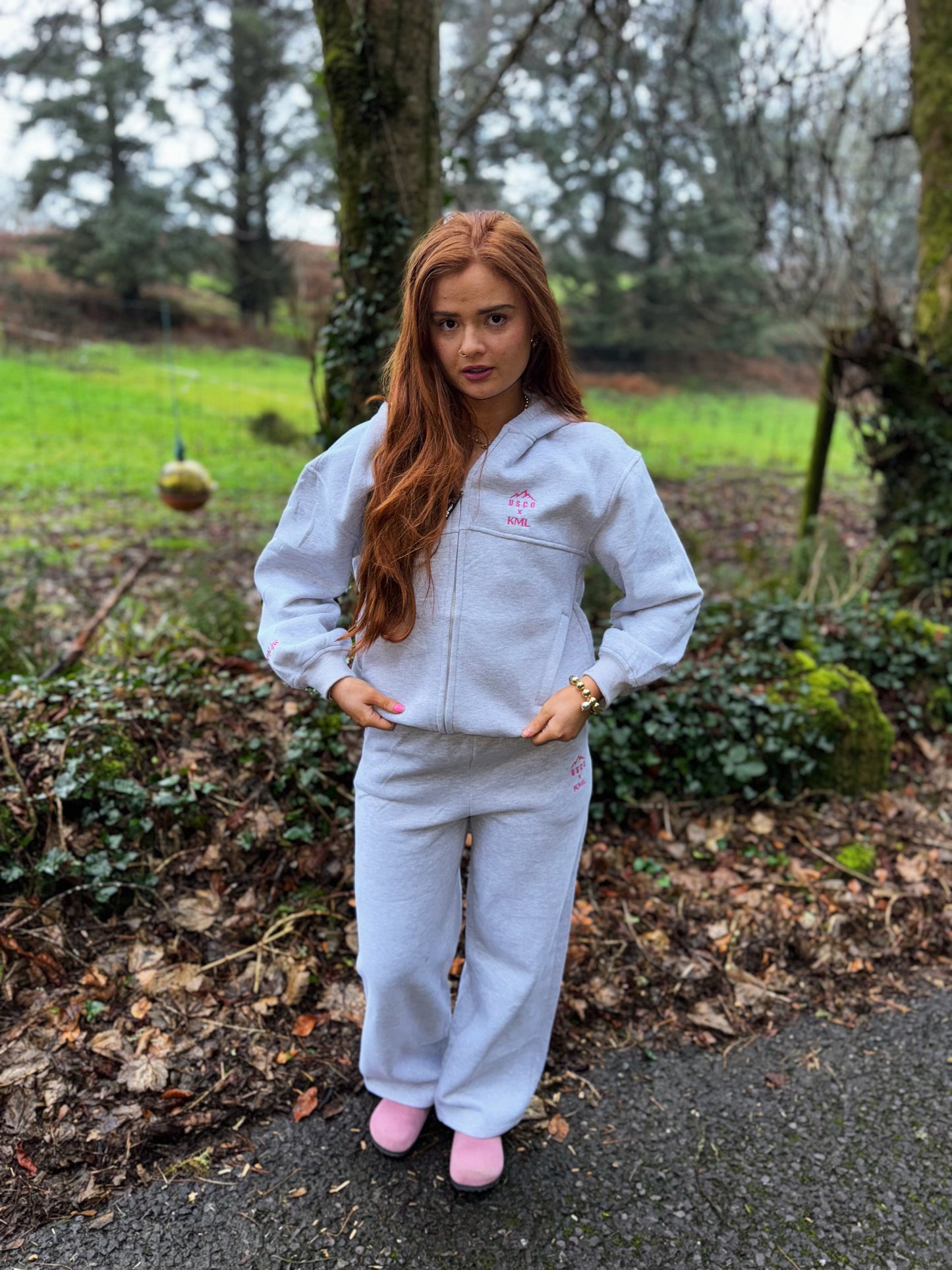 Grey KML x USCO LIMITED EDITION Fleece line set *size down*