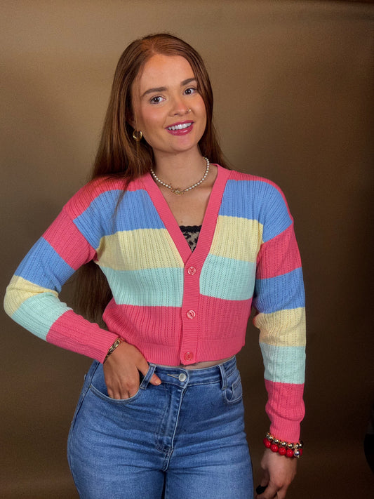 Rita Rainbow Cardigan