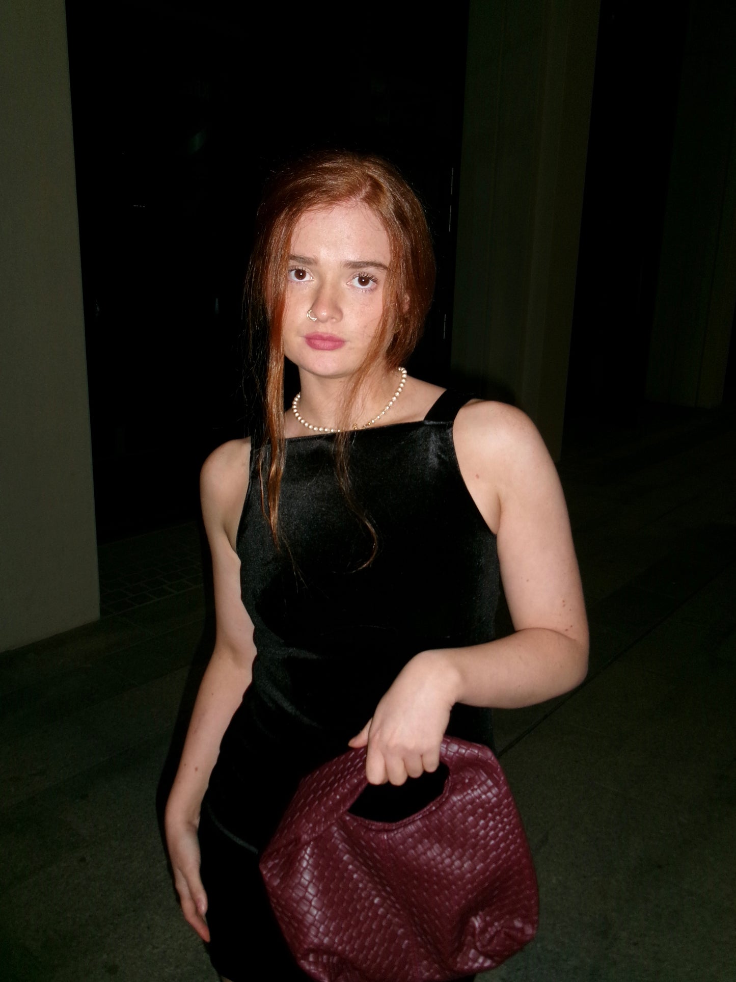 Bobbi Bow Super stretch crushed velvet dress