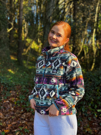 Roxie Winter fleece draw string & pocket *ultra soft*