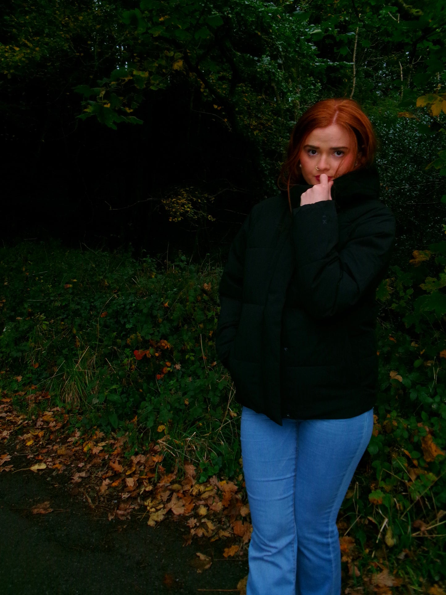 Jade Jet Black Puffer Jacket