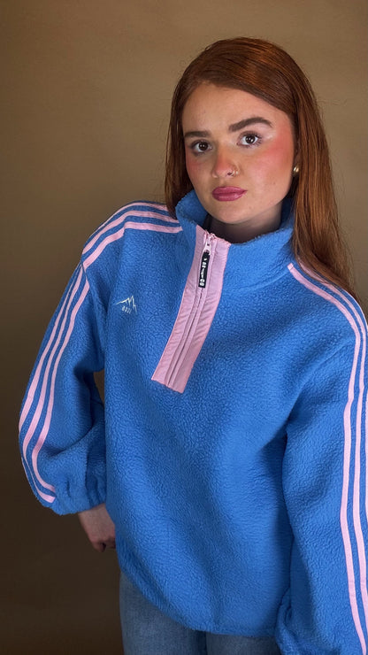 Hannah x4 Stripe Fleece size down. Pockets & draw string